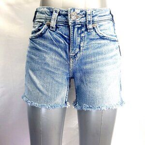 Silver Jeans Suki Classic Stretch Cutoff Shorts 25W